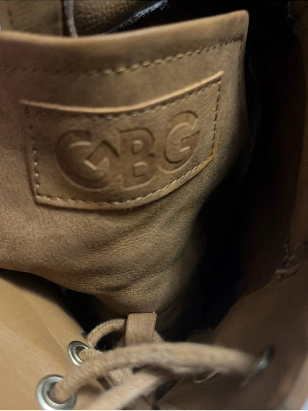 GBG G by Guess Jaydyn Brown Tan Lace-Up Heeled Combat Ankle Boots - Picture 4 of 7